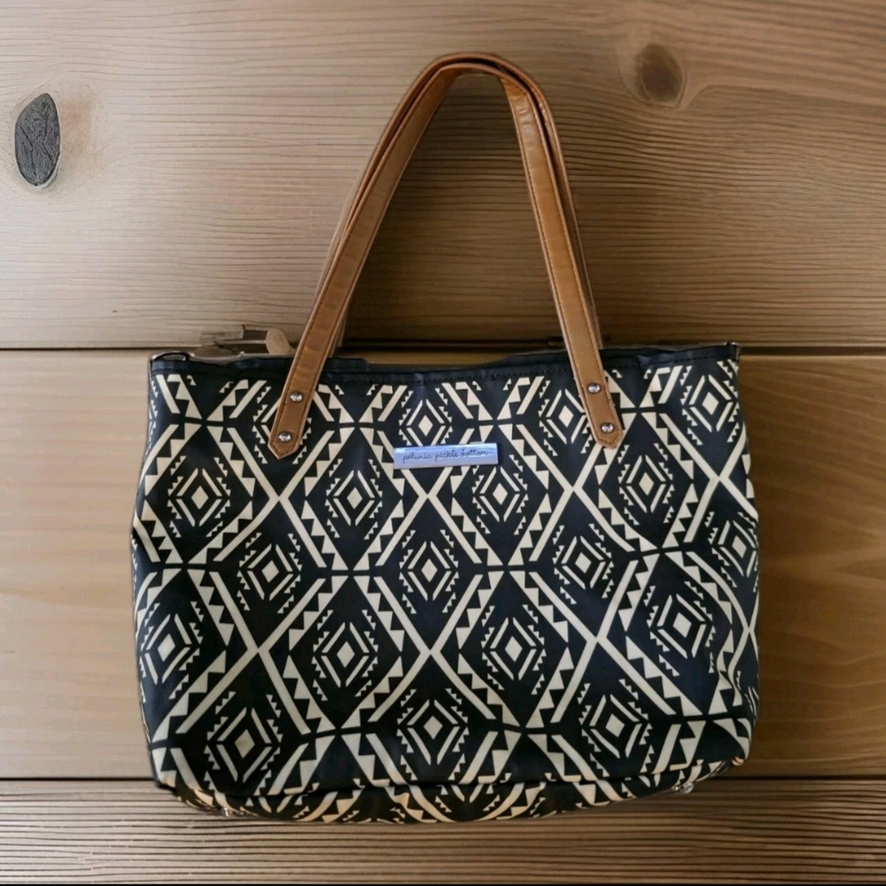 Petunia Pickle Bottom | Aztec Print Tote | Like New Diaper/Travel Bag
